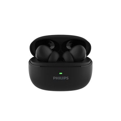 PHILIPS TAT1150BK/94 Premium Wireless Earbuds (Deep Black)