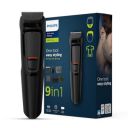 Philips Trimmer | Self Sharpening Blades | Single Stroke Grooming I 9 in1 Face, Nose and Body I 3 year warranty | Powerful motor | No Oil Needed I 60 min runtime I MG3710/65...