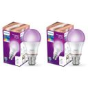 PHILIPS Wiz 12W NEO Smart Wi-Fi LED B22 Bulb | Compatible with Amazon Alexa and Google Assistant (16M Colours +Shades of White + Dimmable + Tunable),Multicolor, Pack of 2...