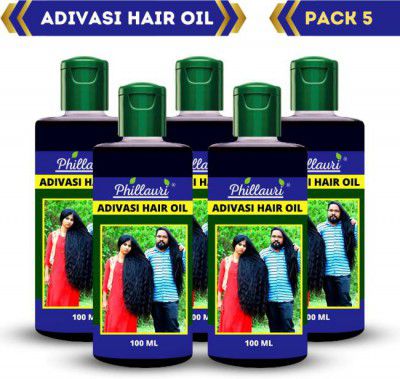 Phillauri Adivasi Neelambari hair care Adivasi Best hair growth oil 100ML (Pack of 5) Hair Oil  (500 ml)