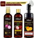 Phillauri Onion Hair Kit and Vitamin C Facewash (Hair Oil + Shampoo + Foaming Facewash) (3 Items in the set)...
