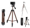Photron Stedy 420 Tripod 127 cm (50 Inch) with Mobile Holder for Smart Phone, Camera| Extends to 1240mm (4 Feet) | Folds to 425mm(1.4 Feet) | Weight Load Capacity: 2.5kg | Case Included, Copper...