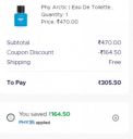 Phy Arctic | Eau De Toilette | Aqua + Patchouli | Icy Freshness | For that charged-up feeling | 50 ml...