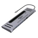 PiBOX India, 12 in 1 USB-C Docking station MST Heat, iPad Pro, Laptops, Mobile Phones(Platinum...