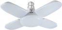 Pick Ur Needs B22 Foldable Light, 28W 4-Leaf Fan Blade LED Light Bulb, Super Bright Pendant Lamp Ceiling Lamp (White)...