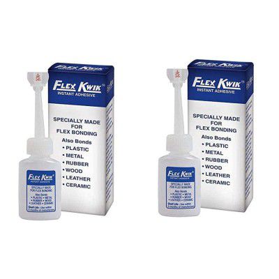 Pidilite Flex Kwik Instant Adhesive Fast Bonding for Flex and PVC Doors - (20g) (Pack of 2)