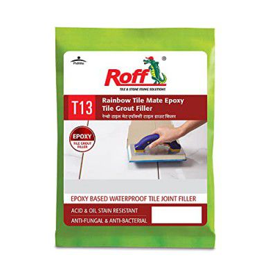 Pidilite Roff Rainbow Tile Mate Epoxy (Base + Hardener) & Filler to fill tile joints in kitchen, factory | stain and chemical resistant |