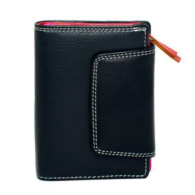 PieleFina Womens Genuine Leather Wallet RFID Protected Multi Color with Gift Box