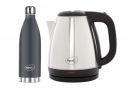 Pigeon 1.5 L Kettle With 1000 ml Stark Flask (Pack of 2, Black, Steel)...