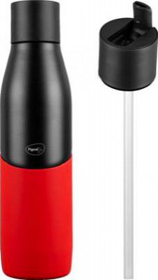 Pigeon 16247 500 ml Flask  (Pack of 1, Black, Red, Steel)