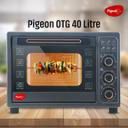 Pigeon 40-Litre Oven Toaster Grill (OTG) (Electronic Oven with Rotisserie, Black)...