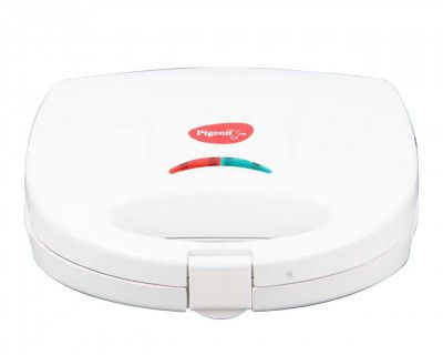Pigeon by Stovekraft 750W Egnite Plus Bread Sandwich Maker - Toaster (White)