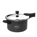 Pigeon Aluminium Hard Anodised Induction Base Pressure Cooker Outer Lid (Black, 5 L)...