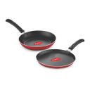 Pigeon Aluminium Nonstick Duo Pack Flat Tawa 250 and Fry Pan 200 Gift Set...