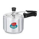 Pigeon by Stovekraft 12261 Induction Base Inner Lid Aluminium Pressure Cooker, 3L, Silver...