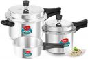 Pigeon by Stovekraft Aluminium Outer Lid Pressure Cooker Combo 2 litre, 3 litre, and 5 litre, Induction Base...
