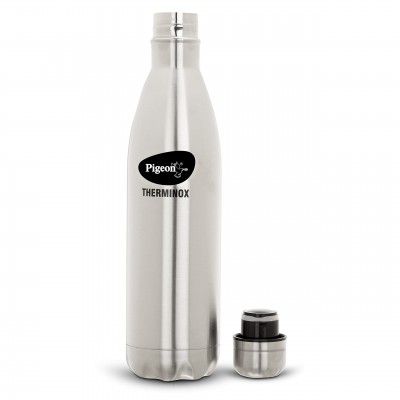 Pigeon by Stovekraft Aqua Therminox Stainless Steel Vaccum Insulated Water Bottle with Copper Coating Inside for Better Hot and Cold Retention (750 ml)