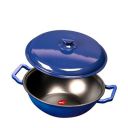 Pigeon by Stovekraft Cast Iron Kadai with Cast Iron Lid...