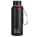 Pigeon by Stovekraft Croma Galaxy Stainless Steel Double Walled Leak Proof Thermos Water Bottle with Copper Coating Inside for Better Hot and Cold Retention 600 ml (Black) (1 Year Warranty)...