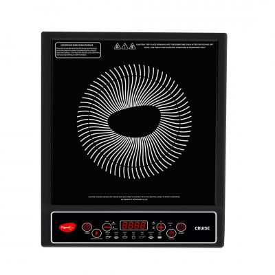 Pigeon by Stovekraft Cruise 1800 watt Induction Cooktop With Crystal Glass - Black
