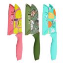 Pigeon by Stovekraft Edge Flora Stainless Steel Knife 3Pc Set (Blue, Green, Orange)...
