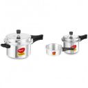Pigeon By Stovekraft Favourite Aluminium Outer Lid, Induction Base, 2L + 3L + 5L Combo...