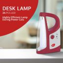 Pigeon by Stovekraft Gleam LED Rechargeable Emergency Lamp with 1600 mAH and 50 Hours of Backup time (Red)...