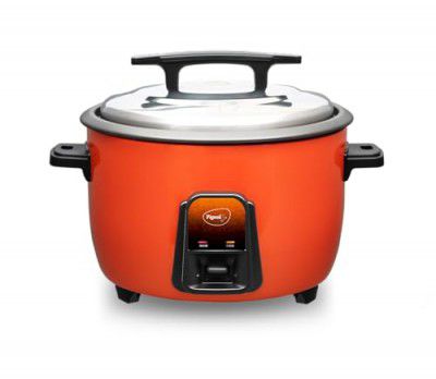 Pigeon by Stovekraft Joy Rice Cooker with Single pot, 4.2 litres. (Orange) | 1600 Watts