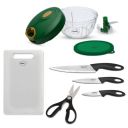 Pigeon by Stovekraft Kitchen Tools & Cutting Board Combo (400ml Chopper & Storage, 3 Knives Set, 1 Kitchen Scissor, 1 Chopping Board)...