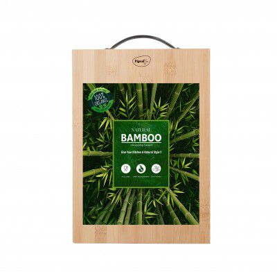 Pigeon by Stovekraft Large Natural Bamboo Wood Chopping Cutting Board (34 x 24cm)| Brown