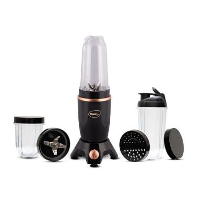 Pigeon By Stovekraft Nutri Mixer | Grinder Juicer Blender Smoothie Maker All-in-1 Machine | 400 Watt | 3 Jars- Multiuse Jar 500ml, Dry Grind 300ml, 1 Sipper, 1 Cap, 1 Strainer |2 Blades|1Year Warranty