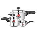 Pigeon By Stovekraft Special Stainless Steel Pressure Cooker with Outer Lid Induction and Gas Stove Compatible 2, 3, 5 Litre Capacity for Healthy Cooking (Silver)...