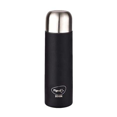 Pigeon by Stovekraft Stark Plus Galaxy Stainless Steel Double Walled Leak Proof Thermos Flask 500 ml (Black)