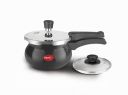 Pigeon by Stovekraft Titanium Hard Anodised Aluminium Handi Pressure Cooker, 2 Litres, Black...