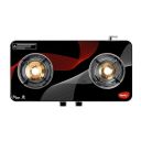 Pigeon Cosmic 2 Burner Glass Cooktop 92mm Super Jumbo Brass Burner ...