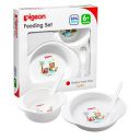Pigeon Feeding Set,For 6 + Month Babies,Pack of 1 Feeding Set with Stopper Spoon,BPA Free,White...