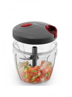 Pigeon by Stovekraft Handy Chopper - Stainless Steel Blades, Plastic Body, XL, BPA Free, Versatile Usage, 900 ml 14647 Grey