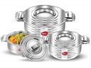 Pigeon HotPot Insulated Stainless Steel Casserole 1,1.5,2.5 litres, Insulated Thermal Serving Bowl, Keeps Food warm...