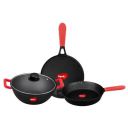 Pigeon Imperi Cast Iron Cookware 4 Pcs Set...