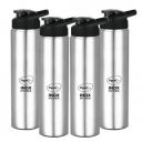 Pigeon Inox Hydra 700 ml Bottle (Pack of 4, Black, Steel/Chrome, Steel)...