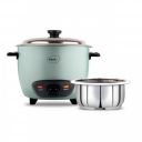 Pigeon Inox Rice Cooker with Single pot, 1 litres | Stainless Steel Lid | 400 Watts | 1 Steel Cooking Pot...