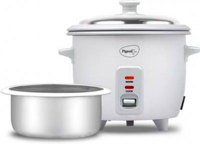 Pigeon Joy 1 Pot Electric Rice Cooker  (0.6 L, White)