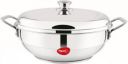 Pigeon Kadhai 28 cm diameter with Lid 5 L capacity  (Steel)...