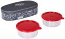 Pigeon Lunch Box Fresh Meal Stainless Steel Insulated Tiffin Box Pack of 2 - Grey...