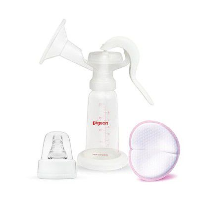 Pigeon Manual Breast Pump With PP,Less Fuss,Less Hassle,Adjustable Pumping One Hand System,BPA Free,BPS Free,200 ml