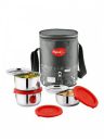 Pigeon Nutri Fresh 3 Pcs Stainless Steel Double Walled Insulated Tiffin Box With Bag...