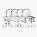 Pigeon Pack of 42 Stainless Steel Dinner Set (Steel)...