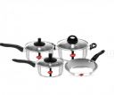 Pigeon Silver 7 Pieces Cookware Set...