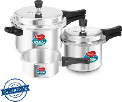 Pigeon Special 2 L, 3 L, 5 L Outer Lid Pressure Cooker (Aluminium)