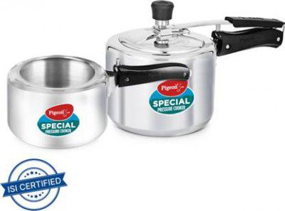 Pigeon Special 2 L, 3 L Inner Lid Pressure Cooker  (Aluminium)